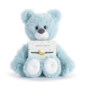 Moon and Back Blue Bear - 8in