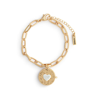 Love you Locket Bracelet - Gold & Silver