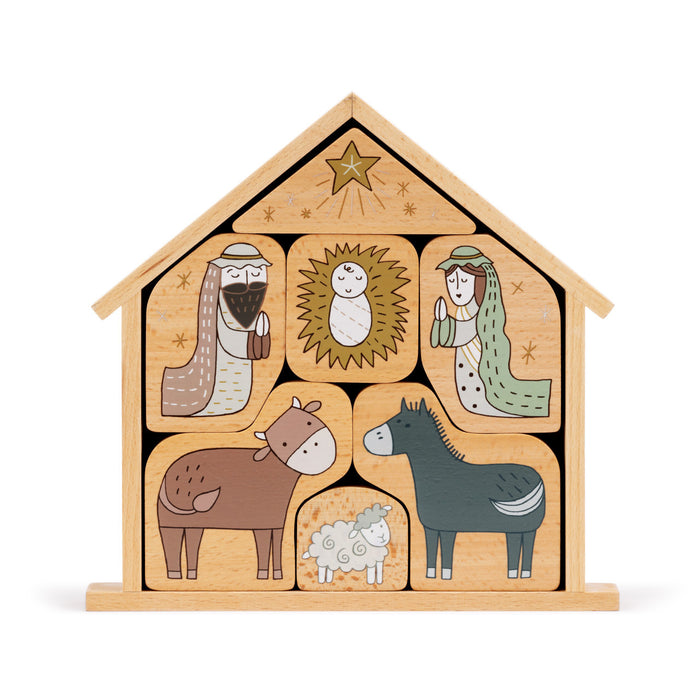Wood Puzzle Nativity Set