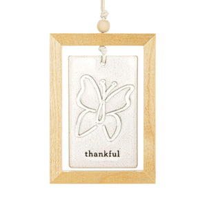 Thankful Framed Hanging Plaque