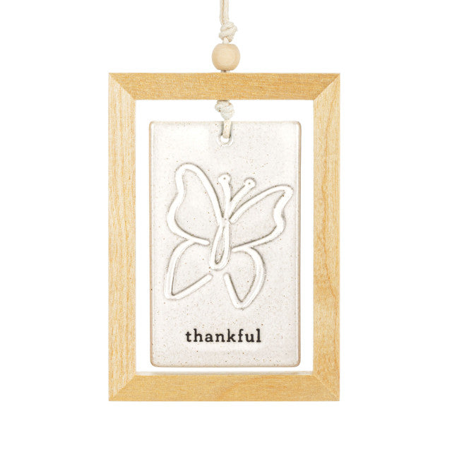 Thankful Framed Hanging Plaque