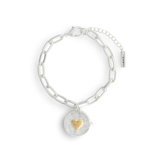 Love you Locket Bracelet - Gold & Silver