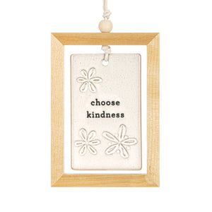 Choose Kindness Framed Hanging Plaque