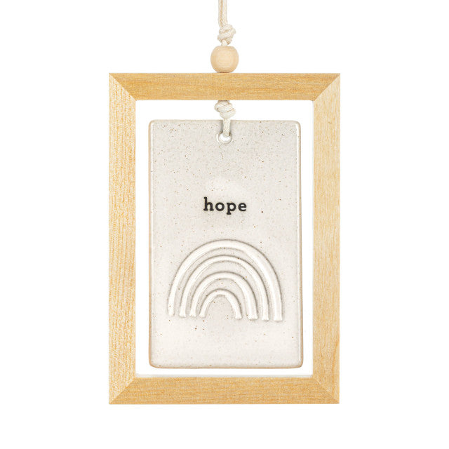 Hope Framed Hanging Plaque