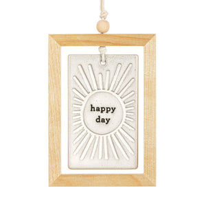 Happy Day Framed Hanging Plaque