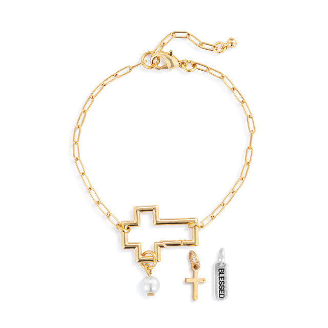 Faith Bracelet Jewelry Set - Gold