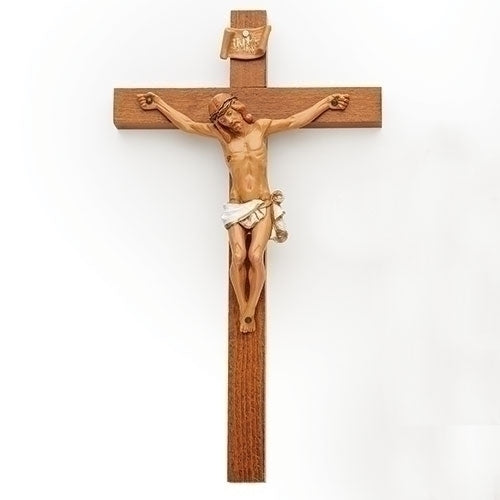 Wood tone Crucifix