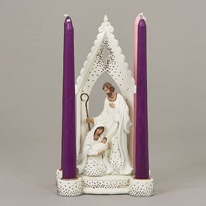 Holy Family Taper Candle Holder