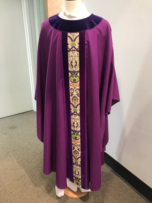 Purple Gothic Chasuble, ONE AVAILABLE