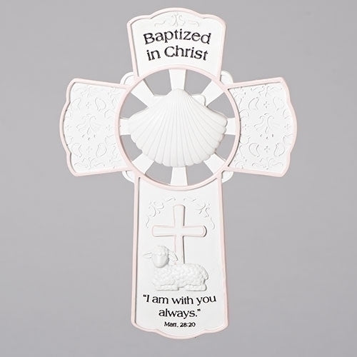 Girl Baptism Wall Cross