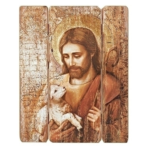 Jesus with Lamb Decorative Panel