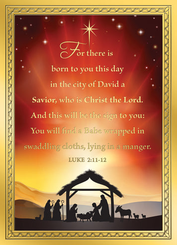 Savior Has Been Born Christmas Cards