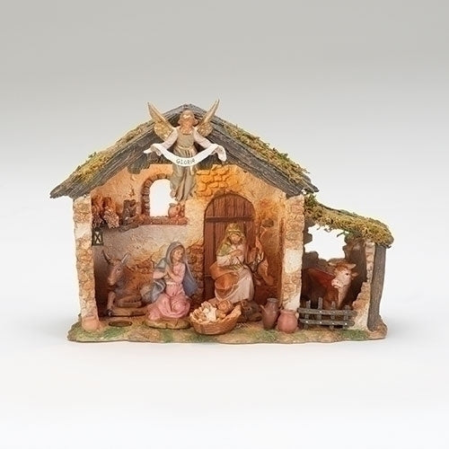 Nativity Figures with Stable