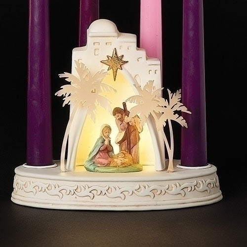 Nativity Advent Candle Holder – Tallys Religious Gifts and Church