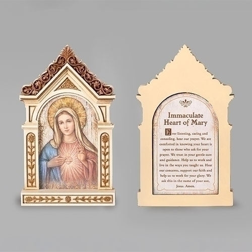 6.25"H Immaculate Heart Table Top Shrine