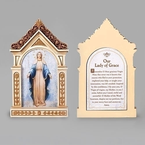 6.25"H Our Lady of Grace Table Top Shrine