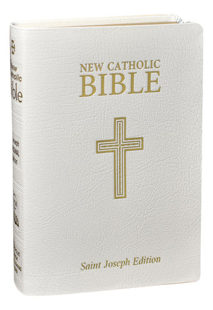 New Catholic Bible - Large type, White