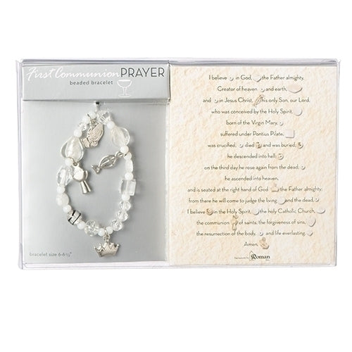 Crystal & Chalice First Communion Bracelet - Religious Supply Center
