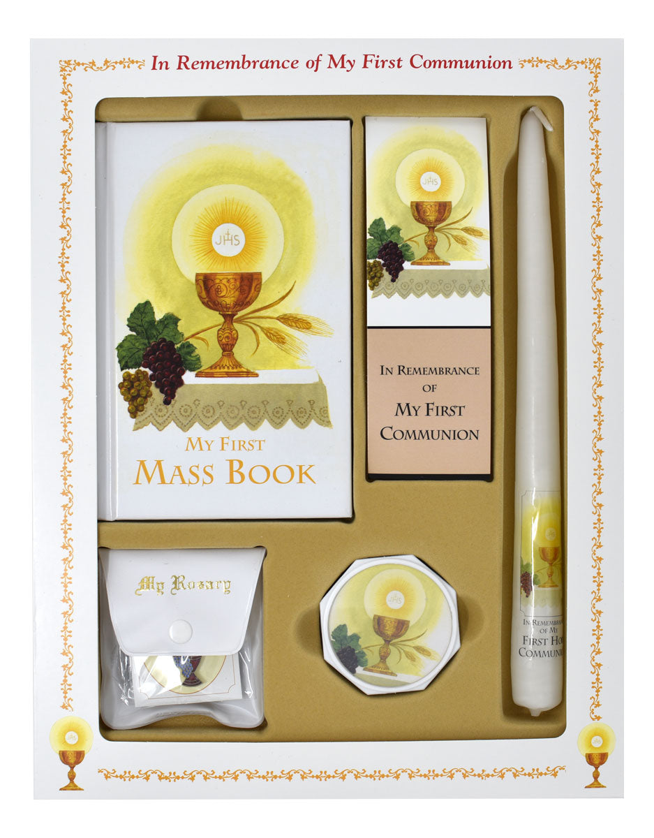 First communion best sale candle set girl