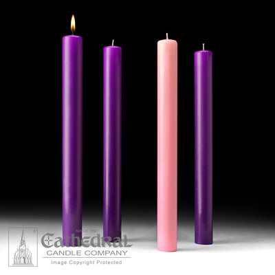 Advent Candles 1-1/2" x 16" (51% Beeswax)
