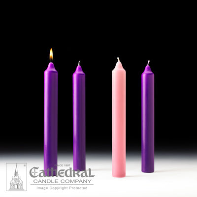 Advent Candles 1-1/2" x 12"  (Stearine)