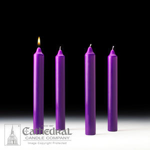 Advent Candles 1-1/2" x 12"  (Stearine)