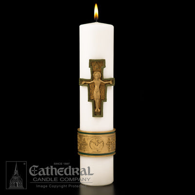 Cross of St Francis Christ Candle