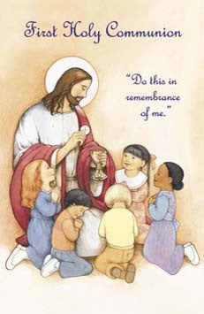 First Communion Bulletin Covers, Do this in Remembrance of me – Tally's