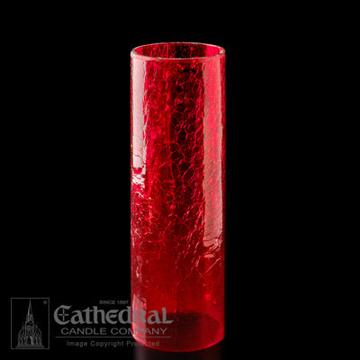 Ruby Crackle Cylinder
