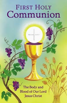 First Communion Bulletin Cover, Chalice & Eucharist – Tally's