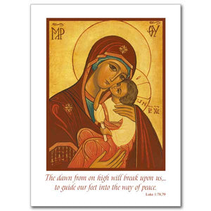 Madonna and Child Icon Christmas Cards