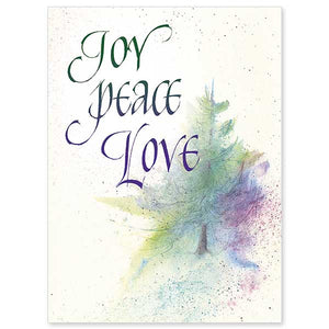 Joy Peace Love Christmas Cards