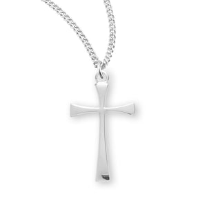 Sterling Silver Tapered End Cross
