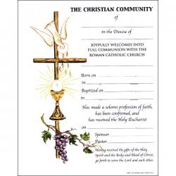 Full Communion Certificates