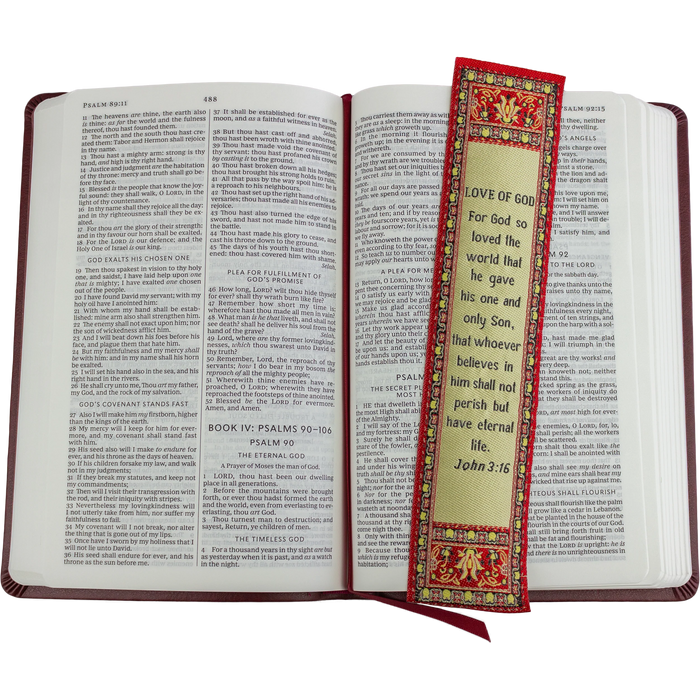 Woven Carpet Bookmark - John 3:16