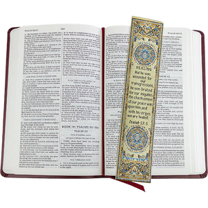 Woven Carpet Bookmark - Isaiah 53:5