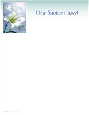 Easter Lily Letterhead