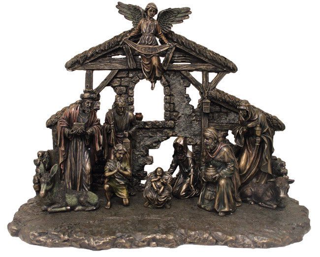 Bronze Nativity Set