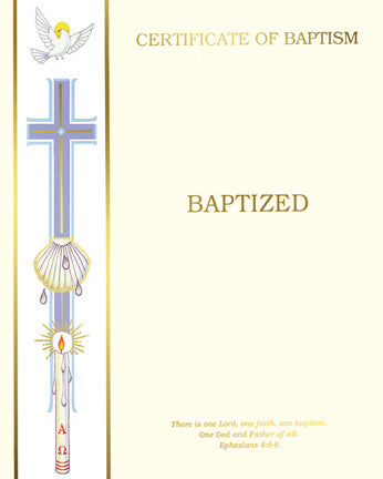 Baptism Certificate (laser)